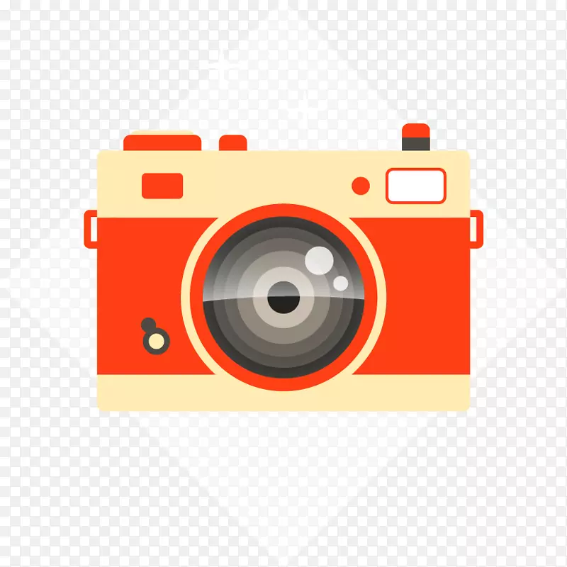 相机摄影图标彩色相机设计