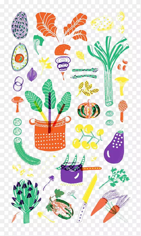 小葱素描插画.手绘蔬菜