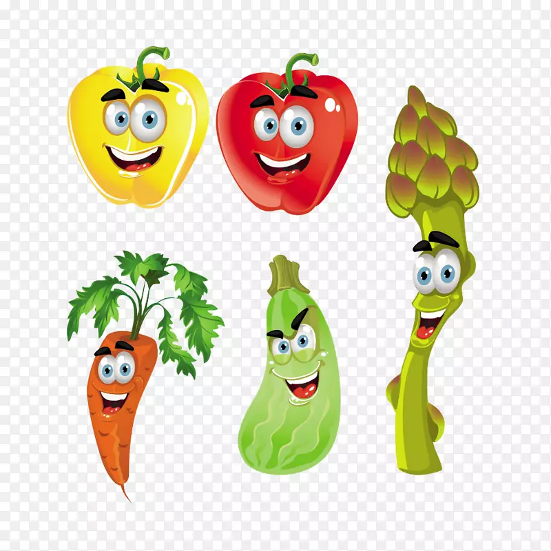 蔬菜卡通水果剪贴画.手绘水果和蔬菜