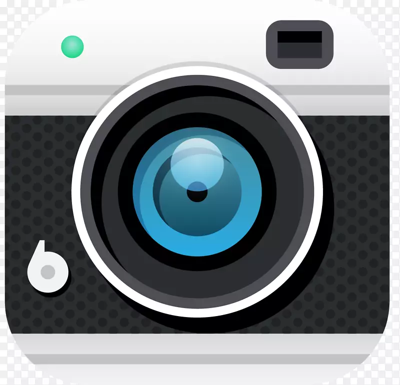 数码单反摄影智能手机数码相机应用软件卡通黑色相机