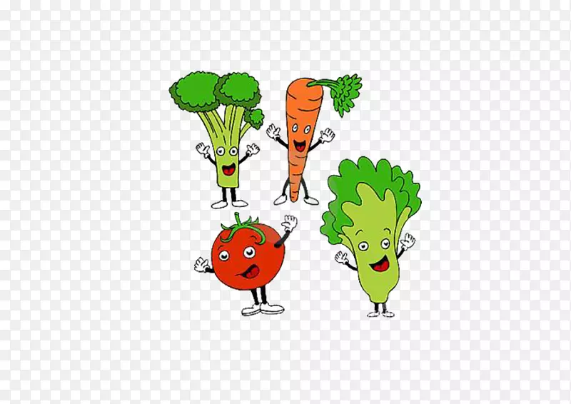 健康食品健康饮食卡通剪辑艺术卡通蔬菜