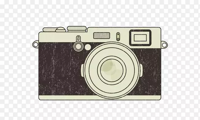 摄影免费内容剪贴画.相机的简单手绘元素