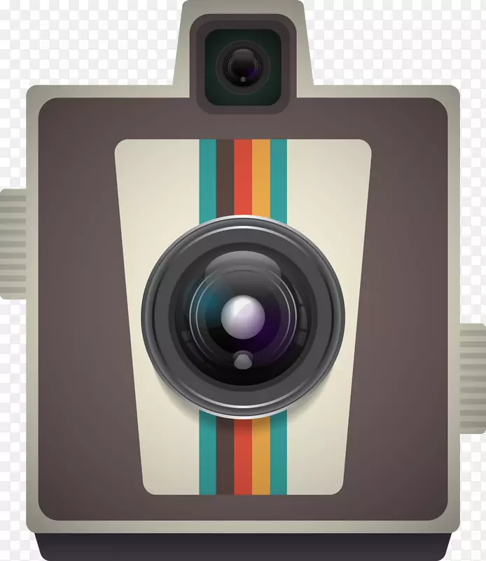 相机摄影-免费剪贴画-时尚复古相机风格