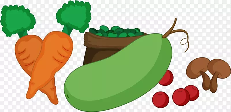 软件蔬菜动画.卡通蔬菜材料