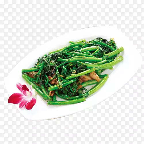 叶菜油炸鱼素菜炒菜-小炒蔬菜图片