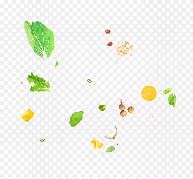蔬菜水果食品.漂浮水果和蔬菜材料