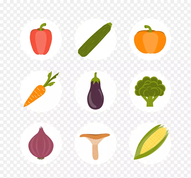 玉米玉米芯图标-可爱的小蔬菜图标