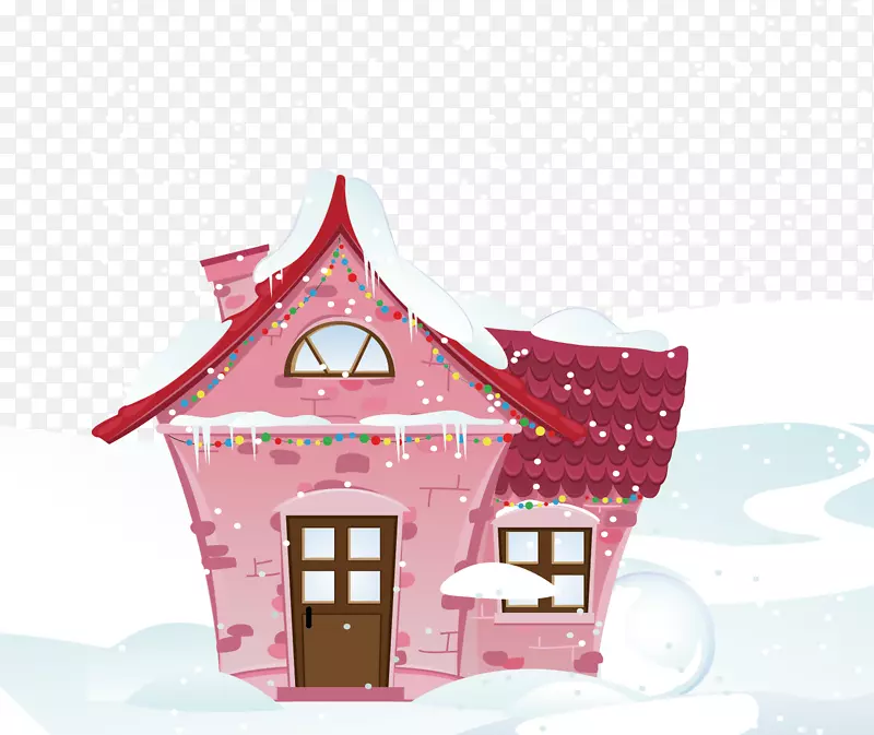 免费插图-冬季雪暴风雪