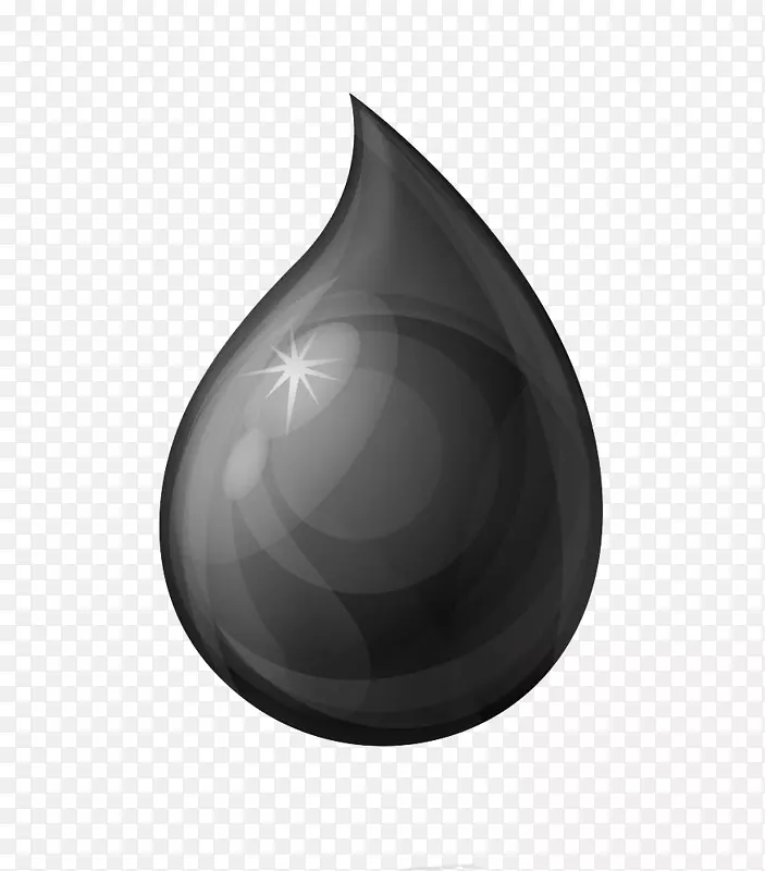 白色黑色球体-一滴油插图照片