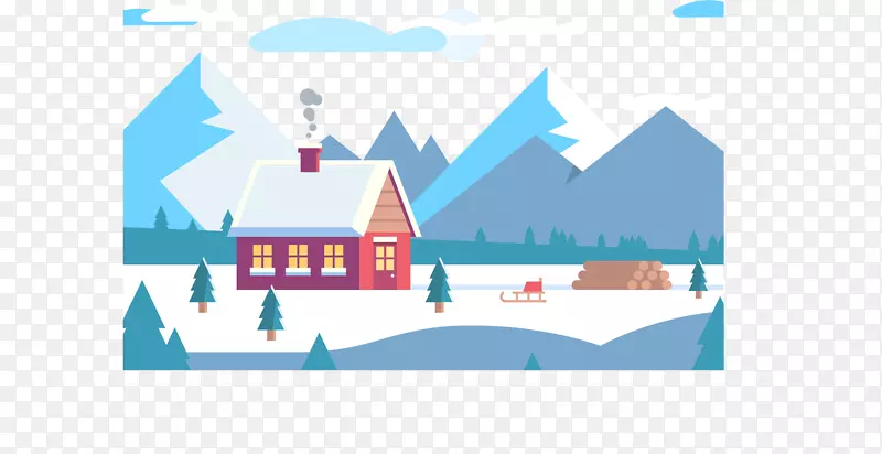 冬季住宅-冬季红色住宅