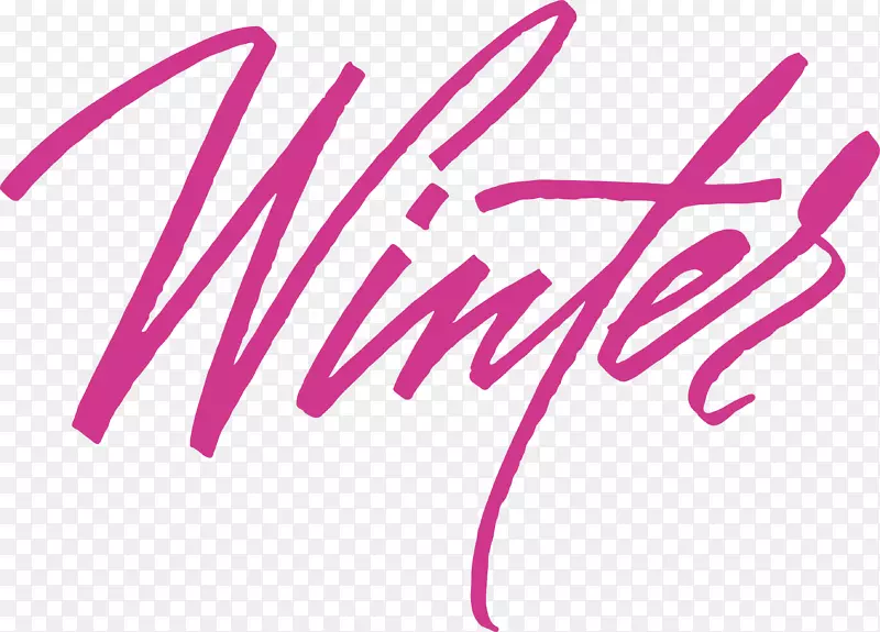 冬季插图-粉红色冬季英语