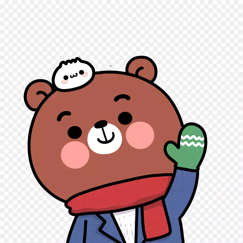 剪贴画-冬熊