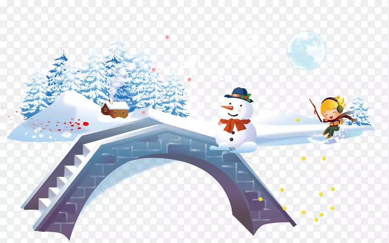 冬季儿童-雪人冬季雪童创意旅游