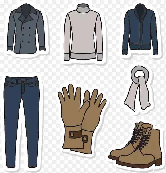 服装裤.手绘冬季裤