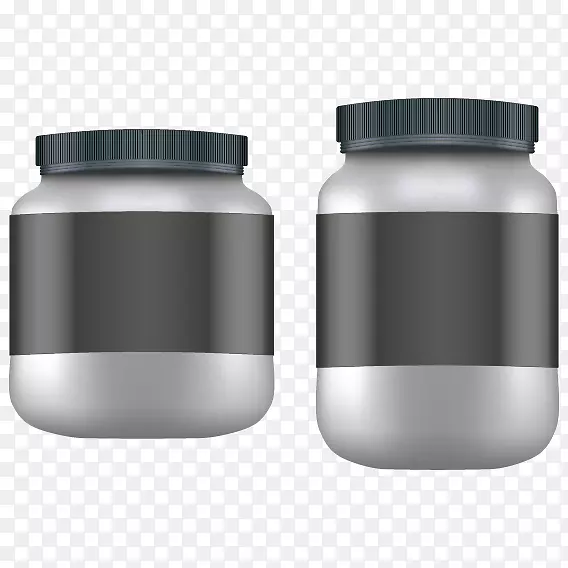 膳食补充剂乳清蛋白插图芝麻油瓶贴附载体