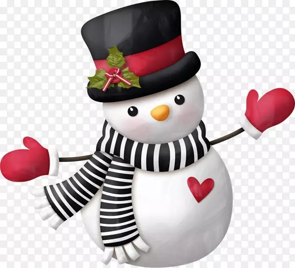 奥拉夫圣诞老人圣诞雪人剪贴画-创意可爱雪人