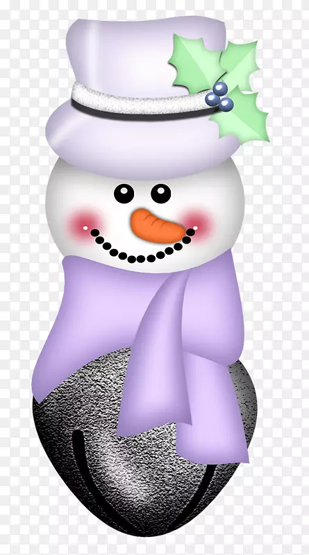 雪人胡萝卜卡通-可爱的雪人