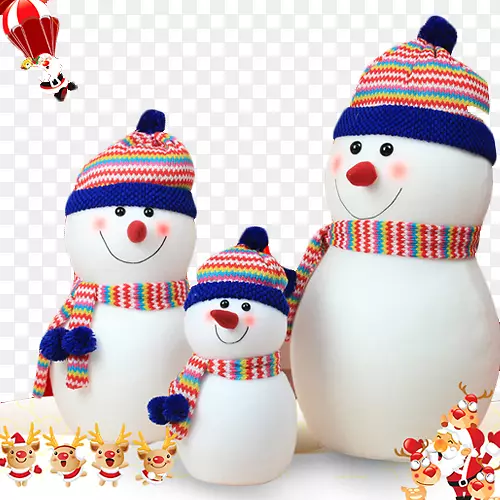 圣诞装饰品雪人-圣诞雪人元素