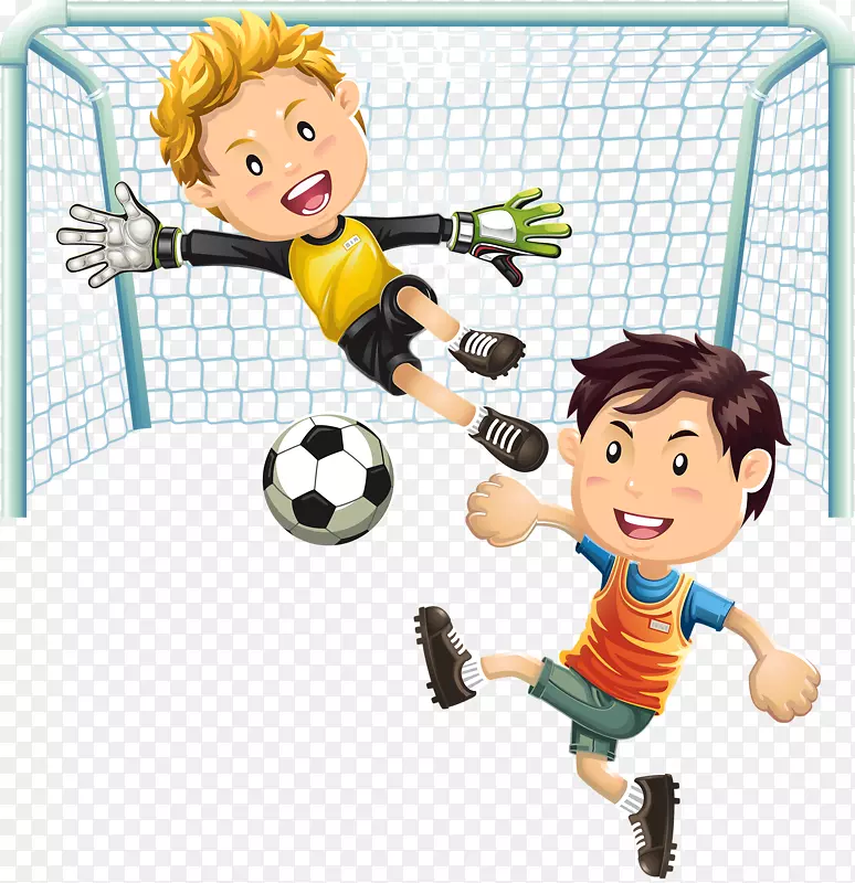 足球运动员.儿童卡通运动