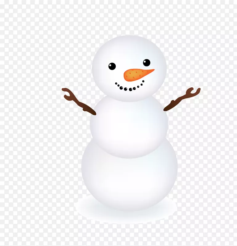 雪人冬天-可爱的雪人