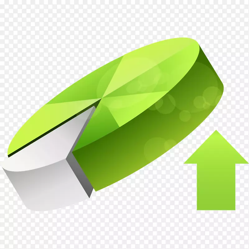 绿色设计师-绿色圆饼模型