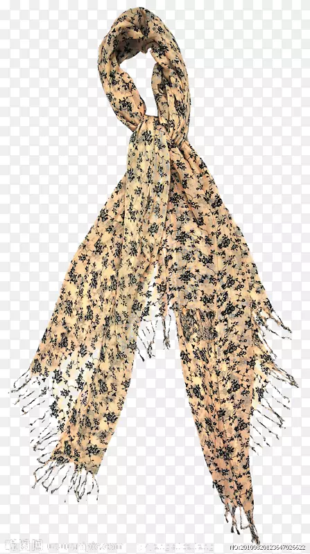 头巾图标-豹纹围巾