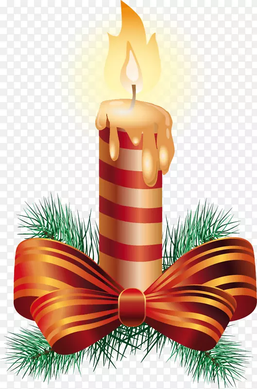 圣诞饰品圣诞老人糖果手杖蜡烛节边缘