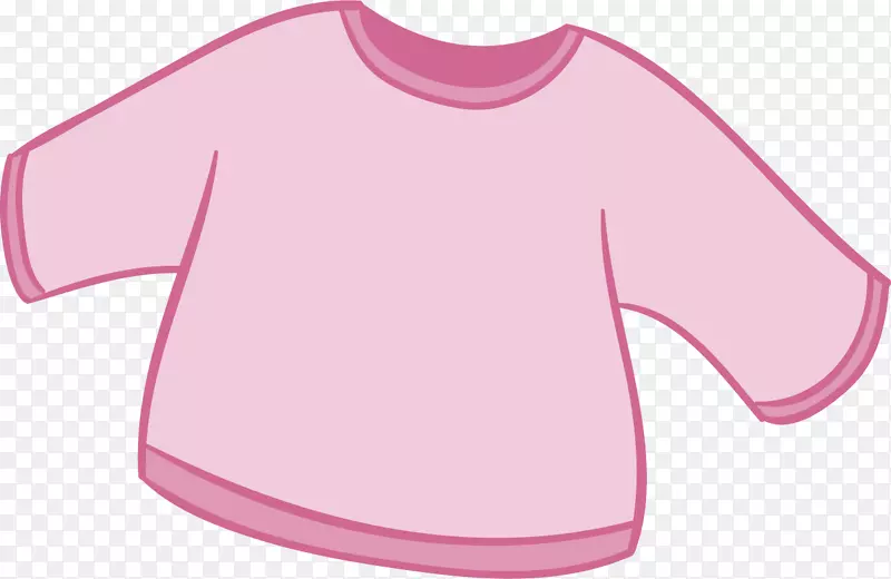 袖子t恤粉红色衣服粉红色婴儿长袖衣服