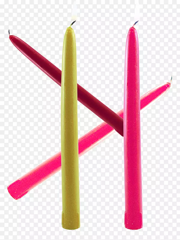 淡粉色蜡烛-明亮的颜色圆滑的蜡烛材料