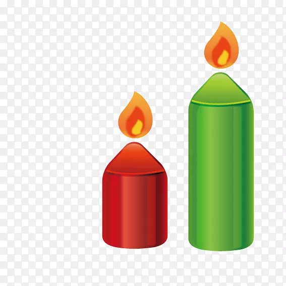 红圣诞蜡烛绿红绿圣诞蜡烛