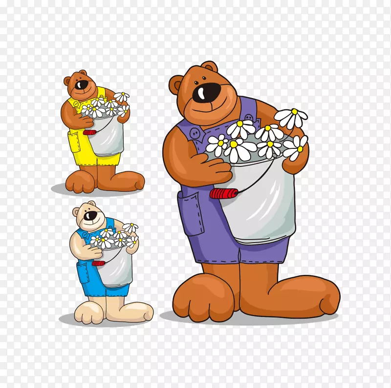 熊免版税插图-可爱的熊带