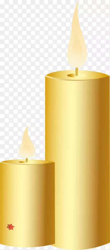 烛光黄-简单的黄色蜡烛
