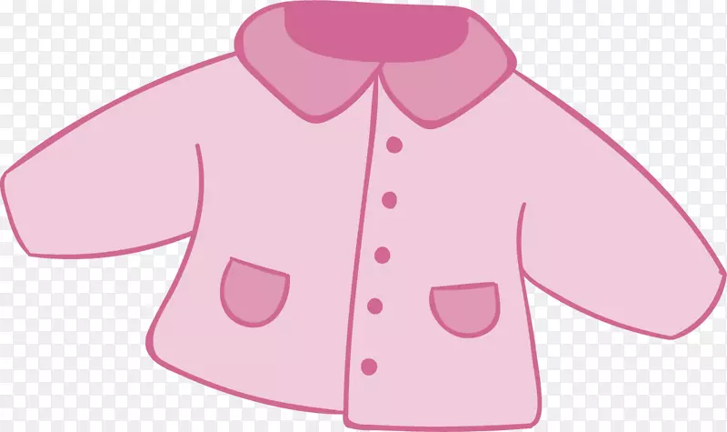 粉红色棉布-粉红色婴儿大衣