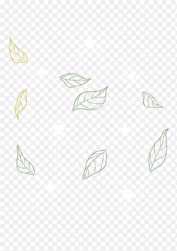 白色材料图案-秋叶材料