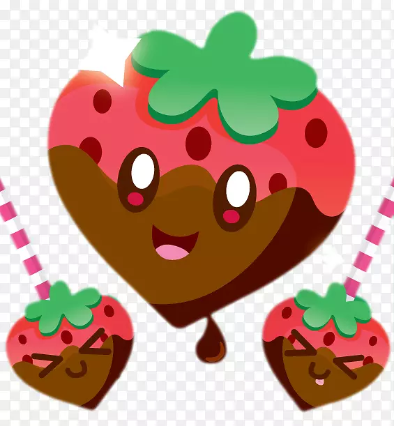 草莓巧克力糖浆amorodo插图-草莓和巧克力酱载体材料