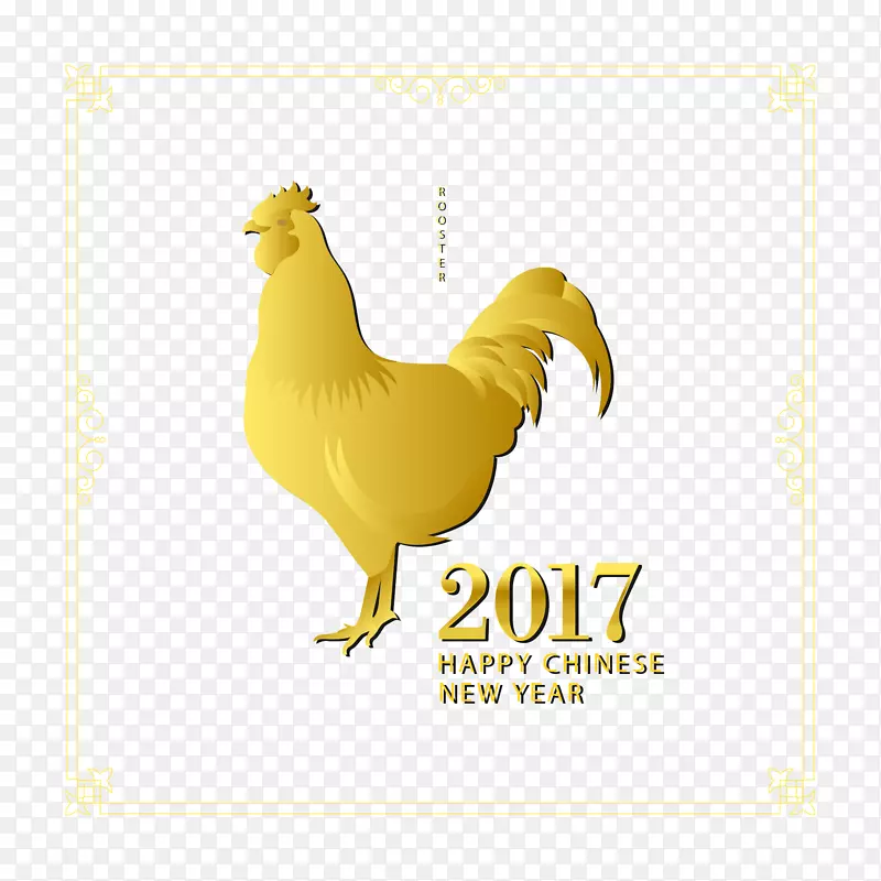 鸡年-新年装饰元素