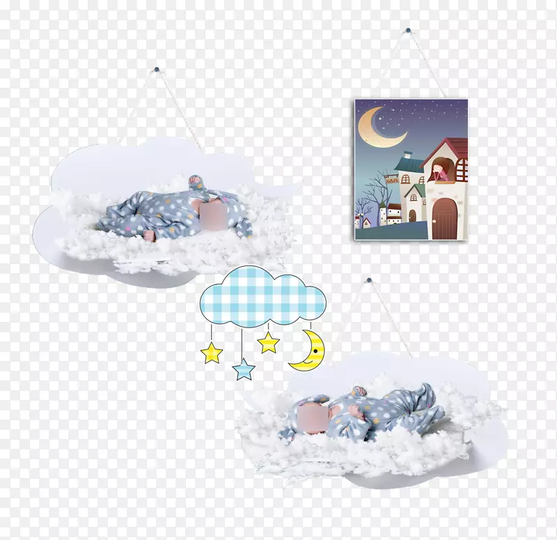 模版卡通-婴儿睡眠