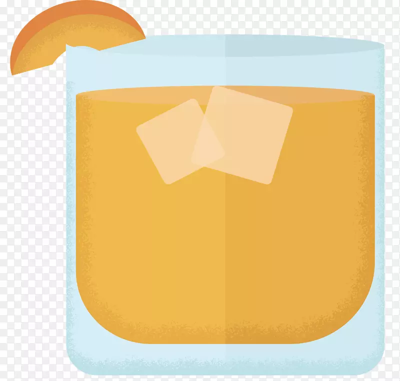橙汁草莓汁-卡通果汁设计