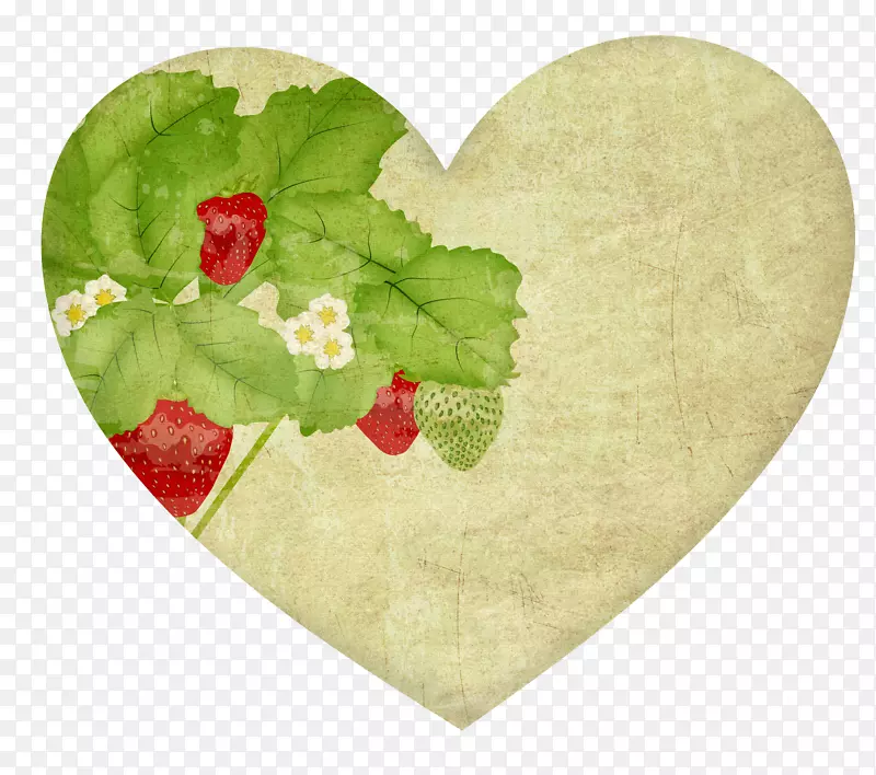 纸-爱草莓遮阳复古标签