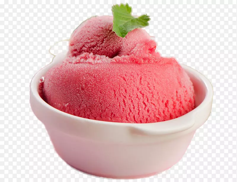 草莓冰淇淋，雪糕牛奶-草莓冰淇淋