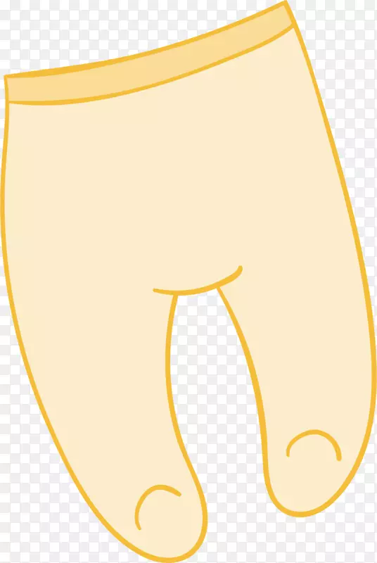 内裤剪贴画米黄色婴儿裤