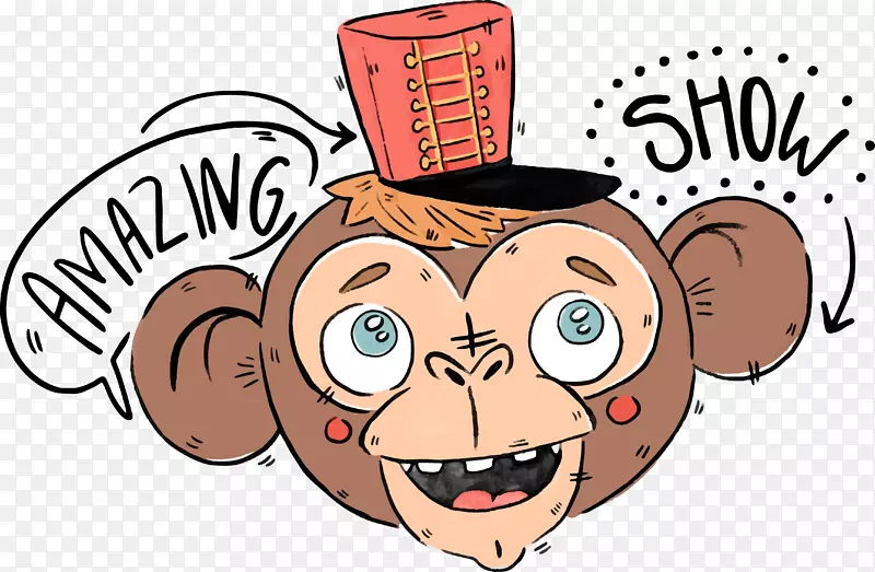猴子海报插图-动物猴子海报