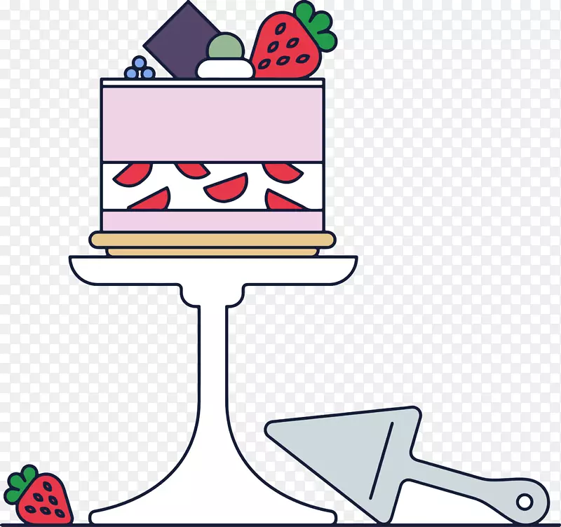 奶酪蛋糕奶油卡纳菲蛋糕巧克力蛋糕草莓奶油蛋糕和甜点桌
