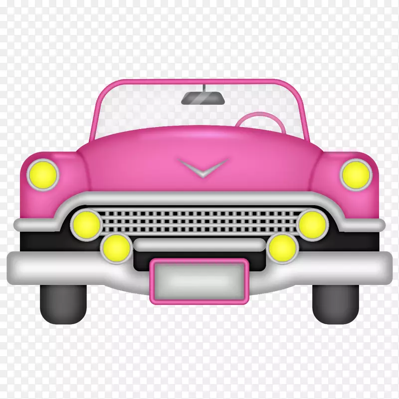 粉红车