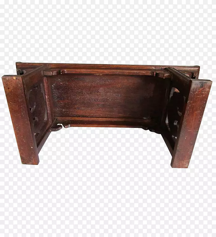 桌木棕色-暗褐色古酒桌木桌不含材料