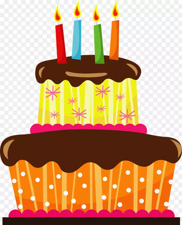 生日蛋糕纸杯蛋糕结婚蛋糕糕饼店剪贴画卡通生日蛋糕贴纸