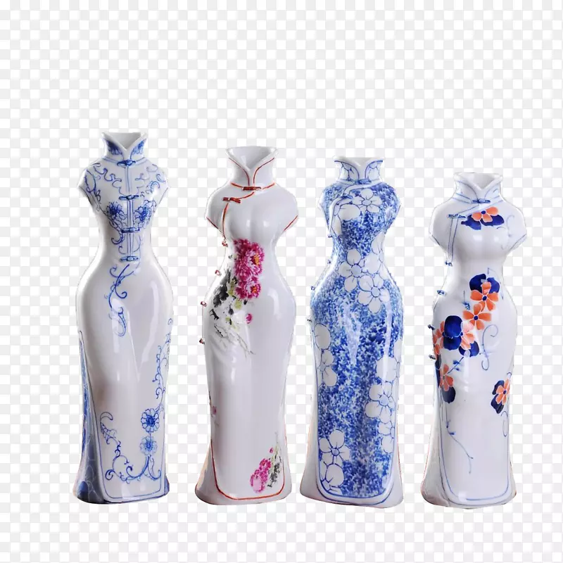 青花瓷花瓶古瓷设计