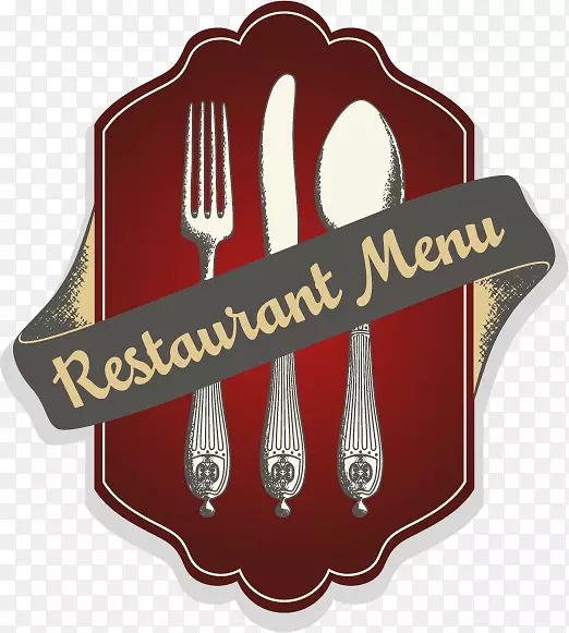 咖啡厅烧烤餐厅菜单复古餐厅标签