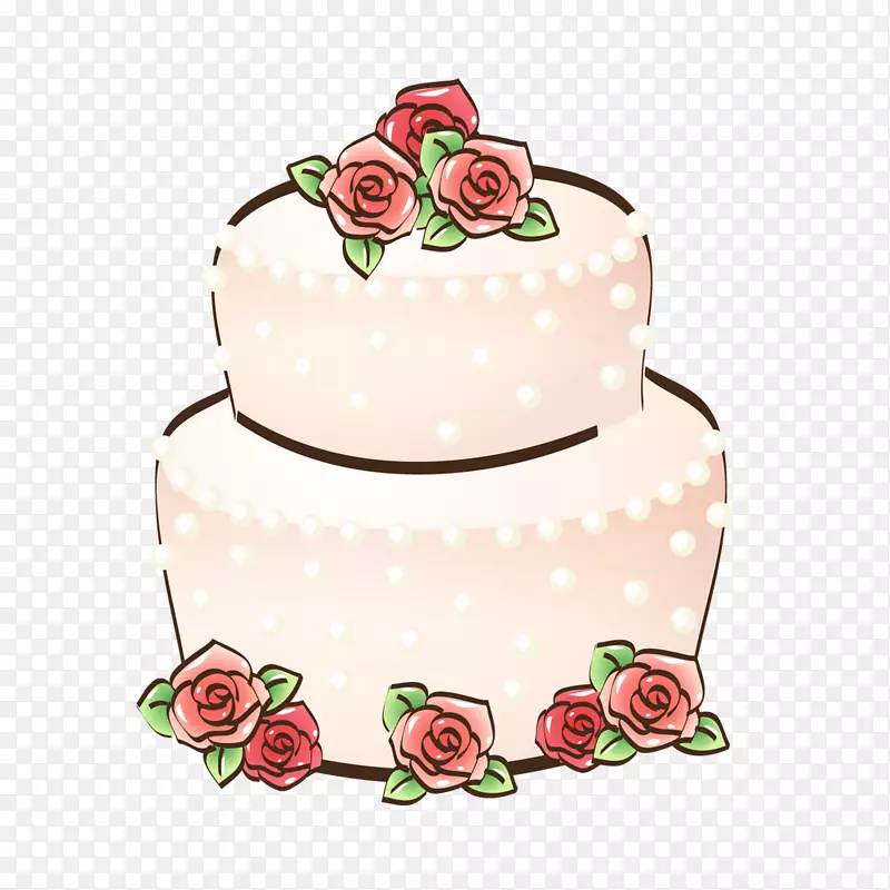 生日蛋糕杯剪贴画-卡通蛋糕