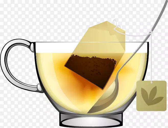 绿茶袋杯手绘茶